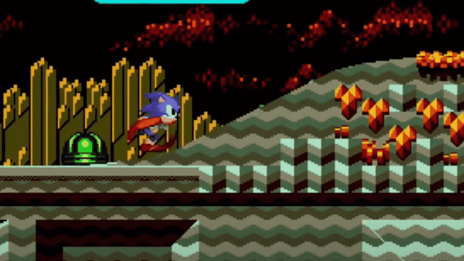 Gameplay from Sonic CD, played on a Nintendo Switch